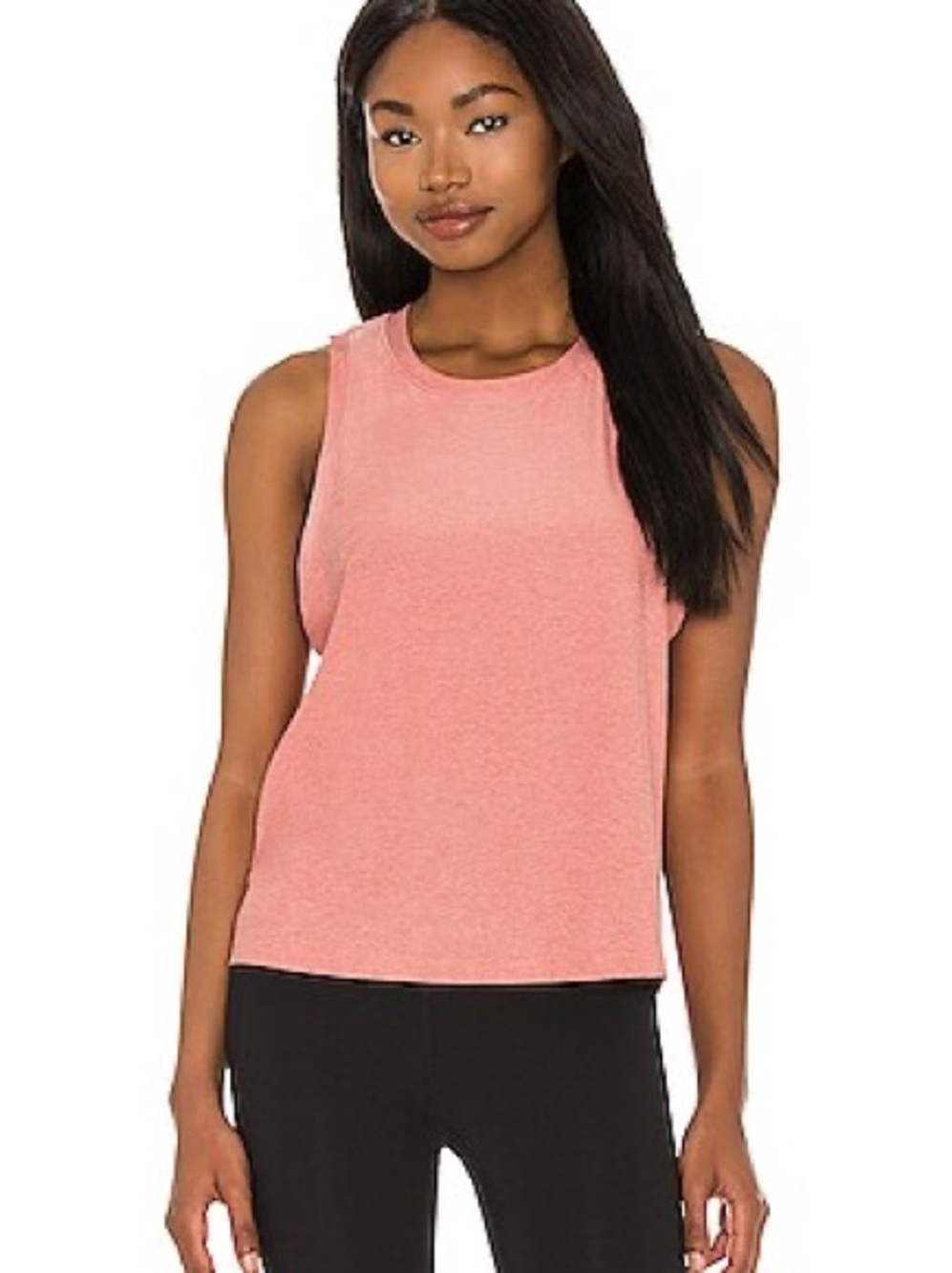 Beyond Yoga Muscle Tank in Earthen Rose- Size Small